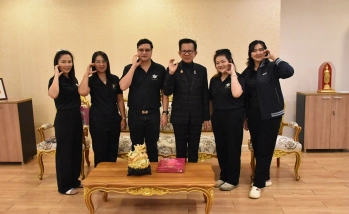 งานบริการการศึกษา มก. กพส. เข้าสวัสดีปีใหม่ปฐมคณบดีคณะอุตสาหกรรมบริการ ประจำปี 2569