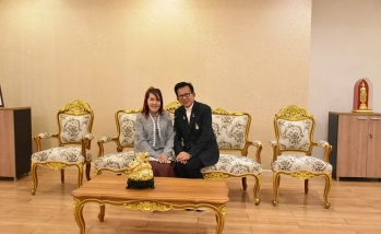 ปฐมคณบดีคณะอุตสาหกรรมบริการ มก. กพส. ต้อนรับอดีตแม่พิมพ์ของชาติ เนื่องในวาระปีใหม่ 2569