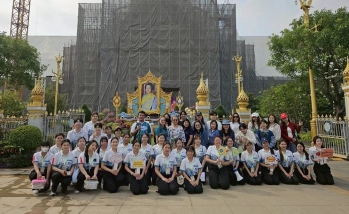 นิสิตหลักสูตรศิลปศาสตรบัณฑิต สาขาวิชาการท่องเที่ยวและนันทนาการ ยกทัพจัดทัวร์จำลอง ‘Muve Travel ’ ศรัทธาแห่งวารี บารมีหลวงพ่อโสธร เสริมทักษะการจัดการท่องเที่ยวเชิงสร้างสรรค์