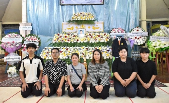 คณะอุตสาหกรรมบริการ เข้าร่วมพิธีสวดพระอภิธรรม นายอนรรฆะพล สุ่มยศ นิสิตสาขาการจัดการท่องเที่ยว โรงแรม และอีเวนต์