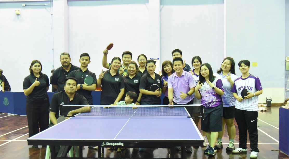 คณะอุตสาหกรรมบริการ เข้าร่วมการแข่งขันกีฬาบุคลากร มก.กำแพงแสน 2569 " ประเภทกีฬาเทเบิลเทนนิส "