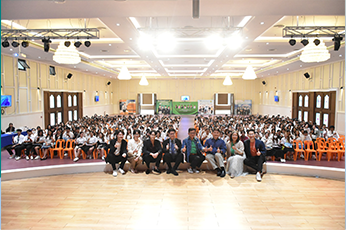คณะอุตสาหกรรมบริการ มหาวิทยาลัยเกษตรศาสตร์ วิทยาเขตกำแพงแสน ร่วมกับ สถาบันภาษา มหาวิทยาลัยธรรมศาสตร์ จัดการบรรยายและแนะแนวการศึกษาต่อระดับบัณฑิตศึกษา