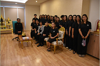 กองบริหารการศึกษา มก. กพส. เข้าสวัสดีปีใหม่ปฐมคณบดีคณะอุตสาหกรรมบริการ