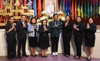 คณบดีคณะอุตสาหกรรมบริการและผู้บริหารสำนักส่งเสริมและฝึกอบรม กำแพงแสนร่วมระลึกถึง ดร.จงรัก วัชรินทร์รัตน์