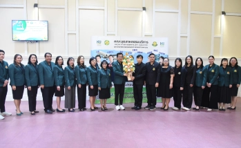 กองบริหารการศึกษา สำนักงานวิทยาเขตกำแพงแสน ร่วมแสดงความยินดีในโอกาส "วันคล้ายสถาปนาคณะอุตสาหกรรมบริการ ครบรอบปีที่ 4"