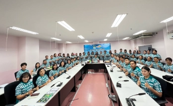 ปฐมคณบดีคณะ HI มอบเสื้อต้อนรับนนทรีช่อใหม่ KU86 ให้แก่บุคลากรของคณะฯ เพื่อเตรียมความพร้อมต้อนรับนิสิตใหม่ ปี 2569 KU 86 HI 5 อบน 15