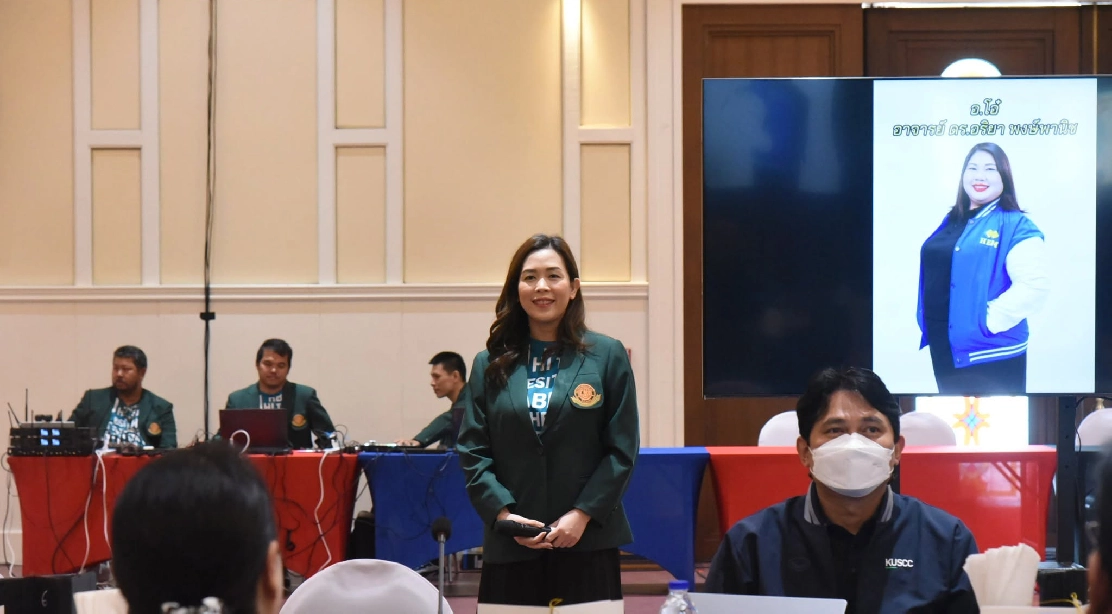 หลักสูตร บธ.บ. สาขาวิชาการจัดการธุรกิจบริการและอุตสาหกรรมไมซ์ (HBM) คณะอุตสาหกรรมบริการ นำเสนอภาพรวมสาขาวิชา แก่คณะกรรมการวิชาการ มหาวิทยาลัยเกษตรศาสตร์ (ก.ว.ช.) ในโครงการประชุมสัญจร ประจำปี 2569