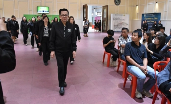 คณะอุตสาหกรรมบริการ แสดงพลังความสามัคคี ร่วมพิธีเปิดงานผู้บริหารพบผู้ปกครอง ประจำปีการศึกษา 2569