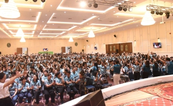 คณะผู้บริหาร คณาจารย์ และบุคลากร คณะอุตสาหกรรมบริการ เข้าร่วม “พิธีบายศรีสู่ขวัญ” นิสิตชั้นปีที่ 1 ประจำปีการศึกษา 2569