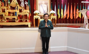 คณะอุตสาหกรรมบริการจัดพิธีจุดธูปเทียนน้อมรำลึกและแสดงความกตัญญูแด่ท่าน ดร.จงรัก วัชรินทร์รัตน์ ในงาน Job Fairs 2026 ครั้งที่ 7