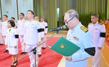 นายกสภามหาวิทยาลัยเกษตรศาสตร์ เป็นประธานในพิธีรับพระบรมราชโองการโปรดเกล้าฯ แต่งตั้งอธิการบดี ลำดับที่ 16
