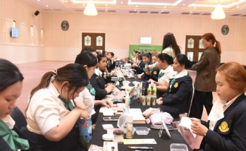 สาขาวิชาการท่องเที่ยวและนันทนาการ (TR) จัดโครงการเตรียมความพร้อมด้านบุคลิกภาพและพัฒนาทักษะด้านการปฏิบัติงานสำหรับนิสิตฝึกสหกิจศึกษา