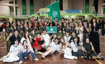 ทีมผู้นำเชียร์คณะอุตสาหกรรมบริการ คว้าชัยชนะเลิศอันดับ 1 ในการแข่งขันผู้นำเชียร์ นนทรีเกมส์ ครั้งที่ 12