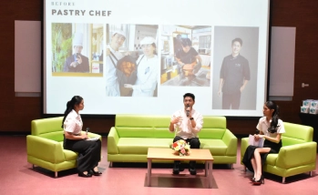 สาขาวิชาการโรงแรม ภัตตาคาร และเรือสำราญ (HRCL) จัดโครงการสัมมนา “From Passion to Profession เส้นทางสู่การเป็นเชฟขนมหวานมืออาชีพ”
